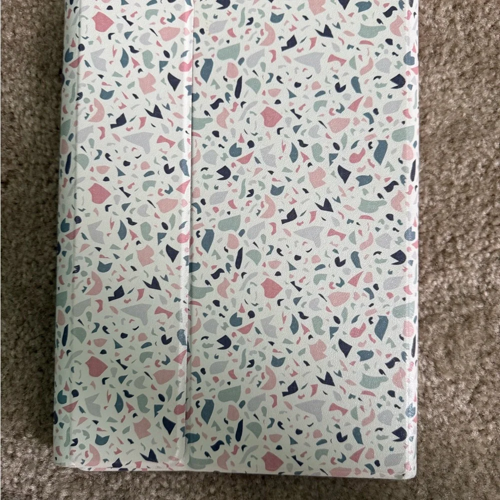 Stylish Terrazzo Tablet Case - Pink and Gray